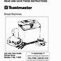 Toastmaster Bread Box 1148x Manual