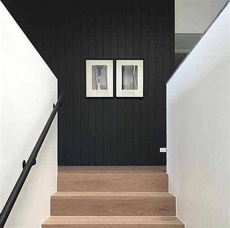 Wow 👊🏻 What A Statement This Incredible Black Panelled Wall Makes • We