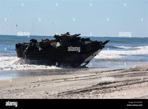 Aav P7a1 Assault Amphibious Vehicles Stock Photo Alamy