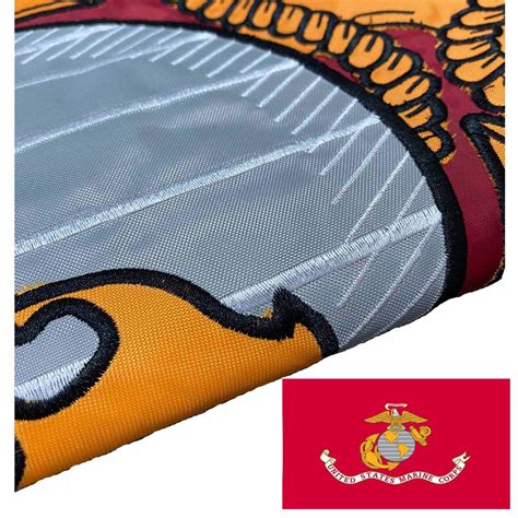 buy marine corps embroidered s 3x5 outdoor double sided american usmc banner 2ply embroidered
