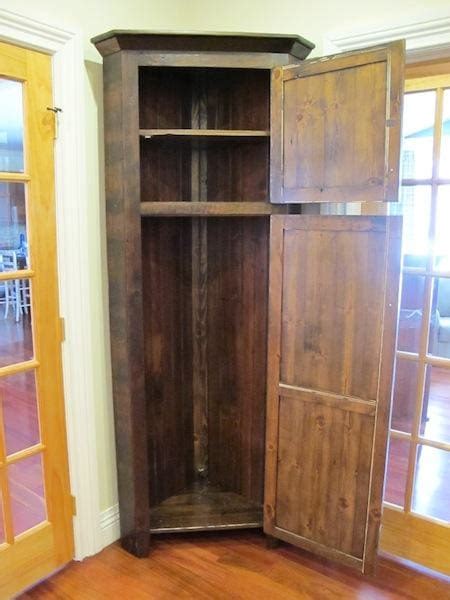 Tall Corner Cabinet With Solid Doors Furniture From The Barn