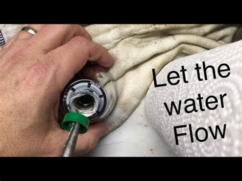 Keep in mind that removing the restrictor from models like pfister, moen, or delta is very similar. Remove Low Flow Restrictor Moen Kitchen Faucet | Review Home Co