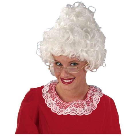 To give me her some money. Mrs. Santa Claus Wig Womens Curly Grey Old Lady Christmas ...