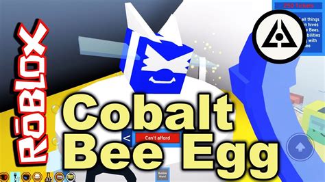 Roblox Bee Swarm Simulator Cobalt Bee Egg Youtube