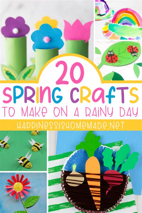 20 Easy Spring Crafts For Kids Happiness Is Homemade