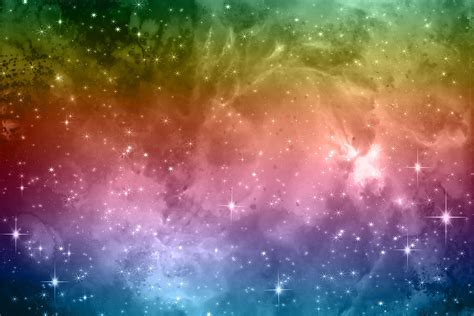 Rainbow Galaxy Space Background Graphic By Rizu Designs · Creative Fabrica