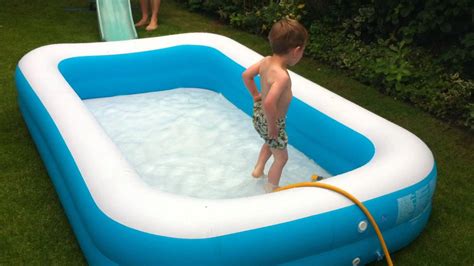 Paddling Pool In The Garden Youtube