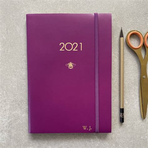 2021-a5-bee-diary-with-free-initials-by-undercover-notonthehighstreet-com