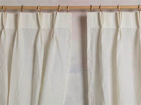Linen Curtain Linen Panel In Off White Color Washed Linen Etsy