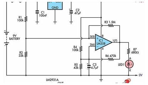 battery low indicator circuit diagram