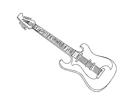 An Electric Guitar Coloring Page