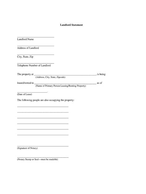 Landlord Statement For Snap Fill Out Sign Online Dochub