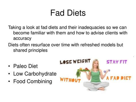 Ppt Fad Diets Powerpoint Presentation Free Download Id6337416