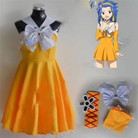 Fairy Tail Levy Mcgarden Cosplay Costume
