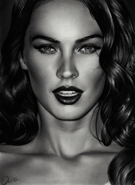 Megan Fox 3 Charlie ~chazdesigns Uk Realism Art Beautiful Female