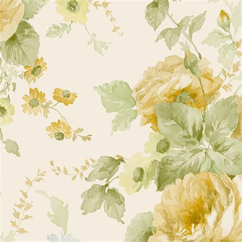 Cabbage Rose Wallpaper Lelands Wallpaper