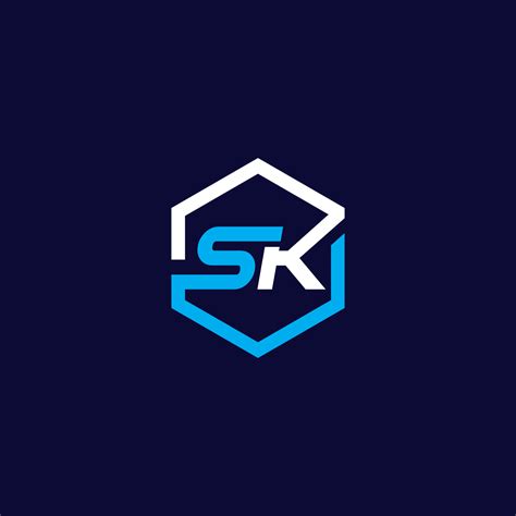 Sk Logo Modern Sk Initial Logo 4708659 Vector Art At Vecteezy