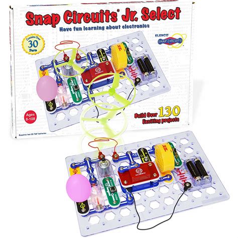Elenco Science Kit Snap Circuits Jr Select Sc 130 Kit Pow Science Llc