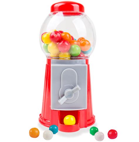 Buy Mini Tiny Gumball Machine For Kids 5 With Bubble Gum Classic Red