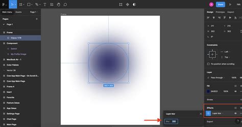 Dart How To Create A Layer Blur Effect Figma On Circle Shaped Container In Flutter Stack