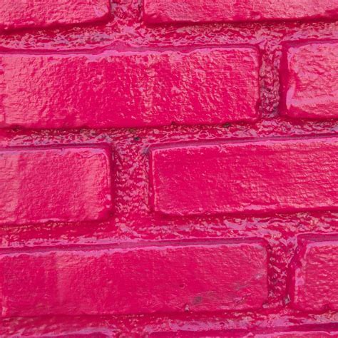 Hot Pink Brick Wall Hot Pink Walls Hot Pink Pink Photo