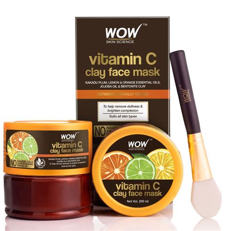 Buy Wow Skin Science Vitamin C Glow Clay Face Mask 200 Ml Online At