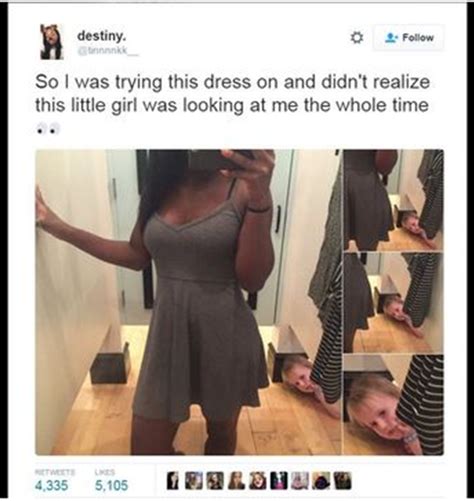 Dressing Room Selfie Goes Viral After Peeping Tom Is Spotted Blamnews