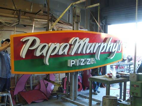 Read below for business times, daylight. Papa Murphy's Sign we manufactured - Yelp