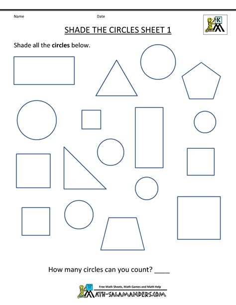 Shapes Activities For Grade 1