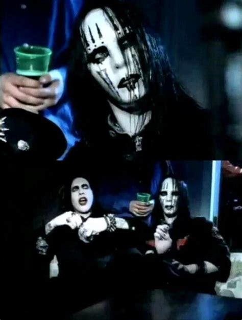 Marilyn Manson And Joey Jordison Marilyn Manson Black Metal Heavy Metal Bands Punk Goth Korn