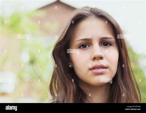 Portrait Of A Beautiful Teen Girl Stock Photo Alamy