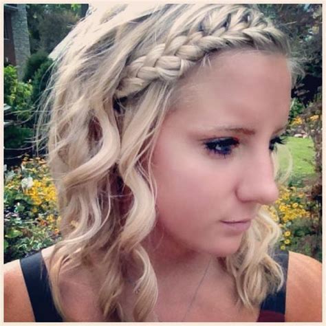Curls And Braided Bangs Hairstyles How To
