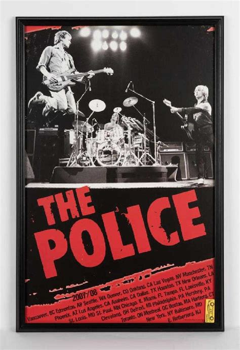 The Police Concert Poster