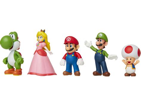 Acheter Pack De Figurines Super Mario 5 Mario Et Ses Amis Jakks 400904