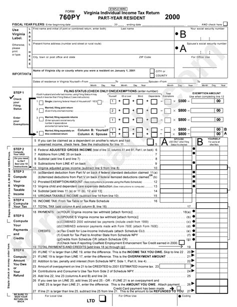 Free Printable State Tax Return Forms Printable Forms Free Online