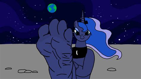 Princess Luna Foot Tease On The Moon Weasyl