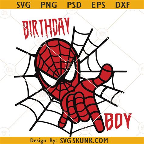 Birthday boy Spiderman SVG, Spiderman birthday SVG, Birthday shirt SVG
