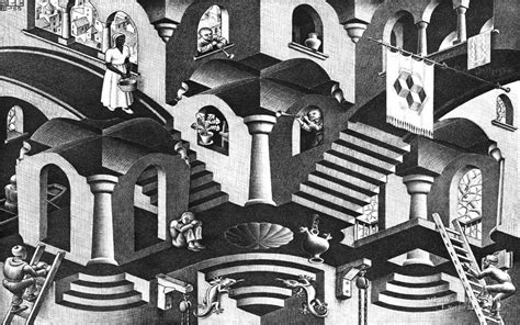 49 M C Escher Wallpaper Wallpapersafari