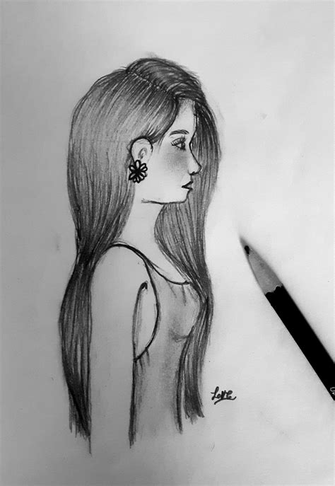 Female Side View Drawing Ideas Of Draw Side Face Woman Side Profile