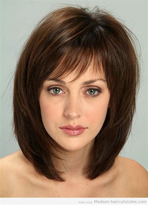 When it comes to styling fine hair, you'll want to employ techniques the most flattering medium length hairstyles will take advantage of your hair's natural texture bangs look pretty and youthful, while layered hair can allow you to thin out thick hair or add. medium length hairstyles with bangs for thin hair (1 ...
