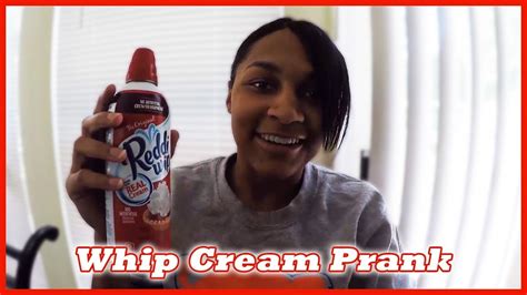 I Pranked My Sisters Whip Cream Prank Youtube