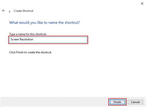 Create Screen Resolution Shortcut On Windows 10 Desktop