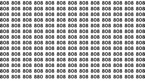 Brain Teaser Can You Find The Number 880 Among 808 In 13 Seconds