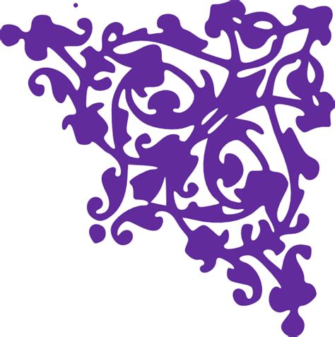 Purple Corner Clip Art At Vector Clip Art Online Royalty