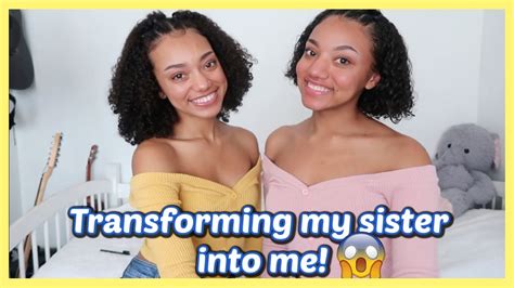 Transforming My Sister Into Me Challenge Youtube