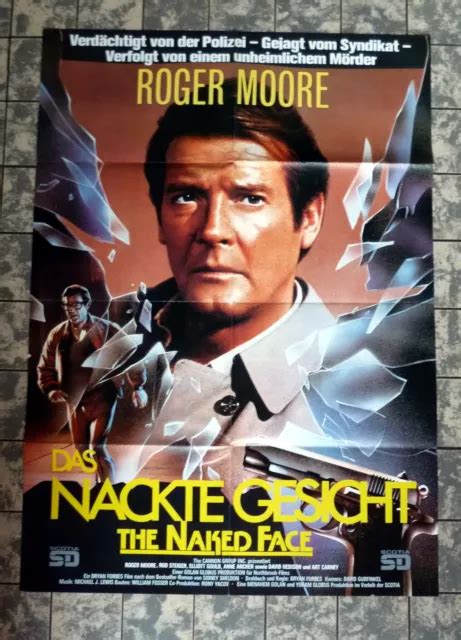 DAS NACKTE GESICHT THE NAKED FACE Roger Moore 1984 Filmplakat DIN A1