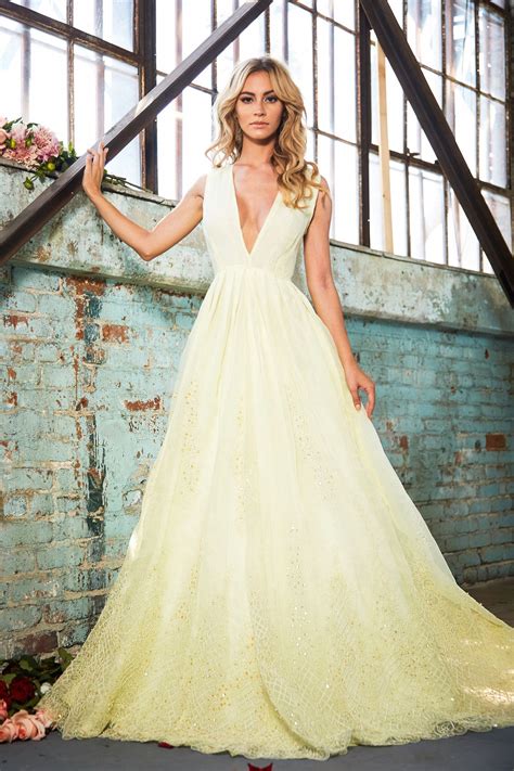 Luxury 30 Of Pictures Of Yellow Wedding Dresses Eliseyiis