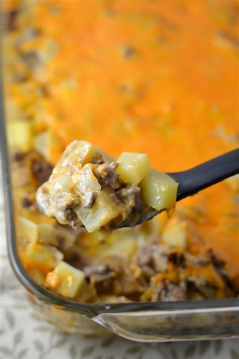 Ground Beef And Potato Casserole A Taste Of Madness