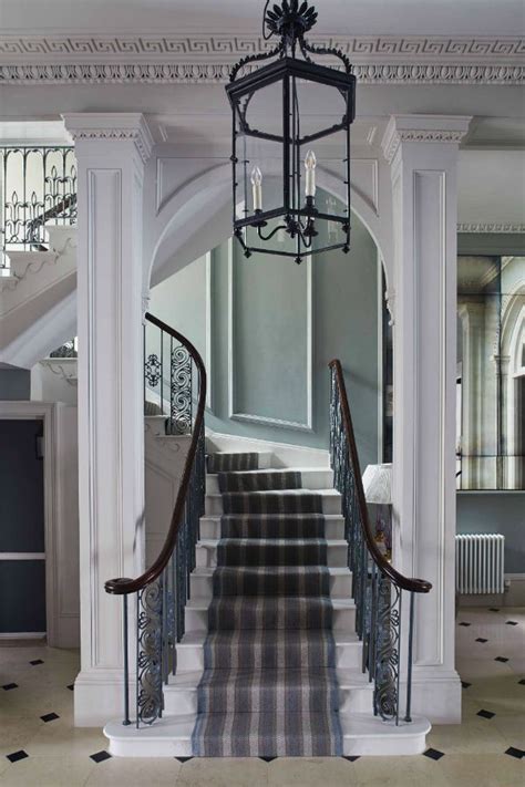 Unique georgian home design for living: Georgian Townhouse staircase with detailed architectural ...