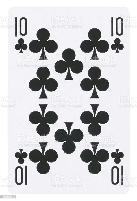 Playing Card Isolated Stock Photo Download Image Now Clubs